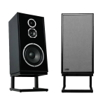 KLH AUDIO - Model Five 10" Acoustic Suspension Floorstanding Speaker (EACH) - Nordic Noir with Medici Grey Linen Grille