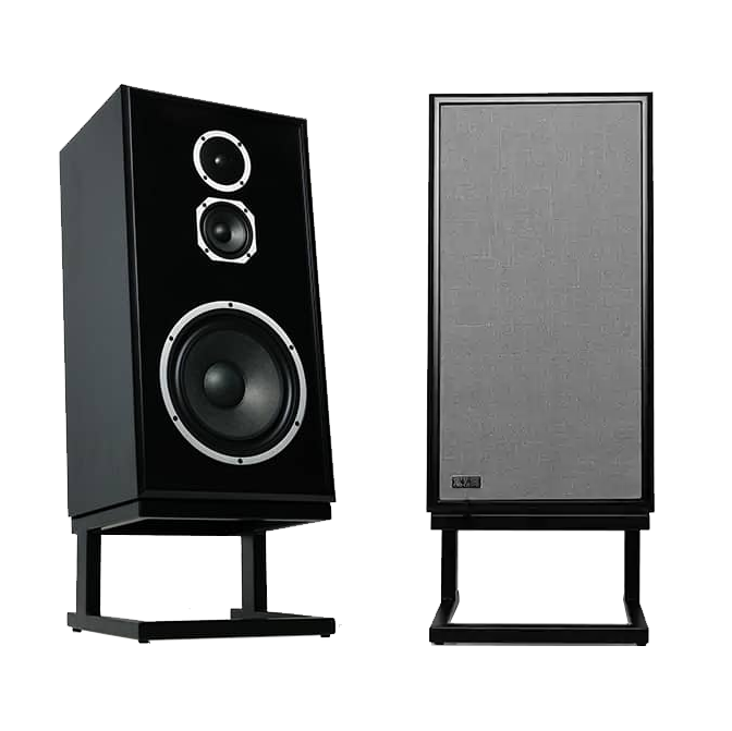 klh-f00078-1 KLH AUDIO - Model Five 10" Acoustic Suspension Floorstanding Speaker (EACH) - Nordic Noir with Medici Grey Linen Grille - Image 1