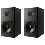 KLH AUDIO - Kendall 2B Bookshelf Speakers (PAIR) - Black Oak Veneer