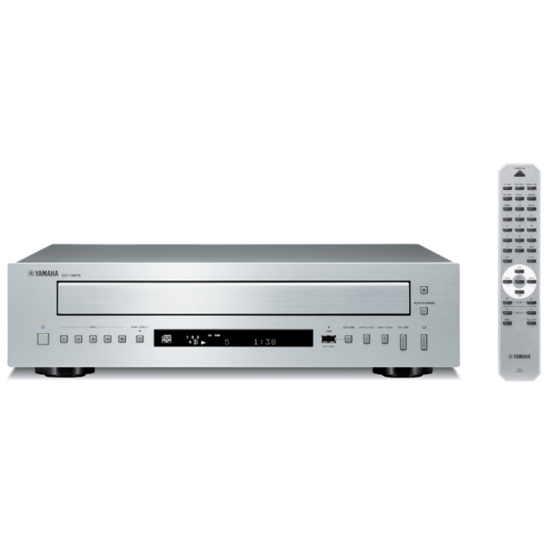 yam-cd-c603s Yamaha CD-C603S HiFi 5 Disc CD Player - Silver - Image 1