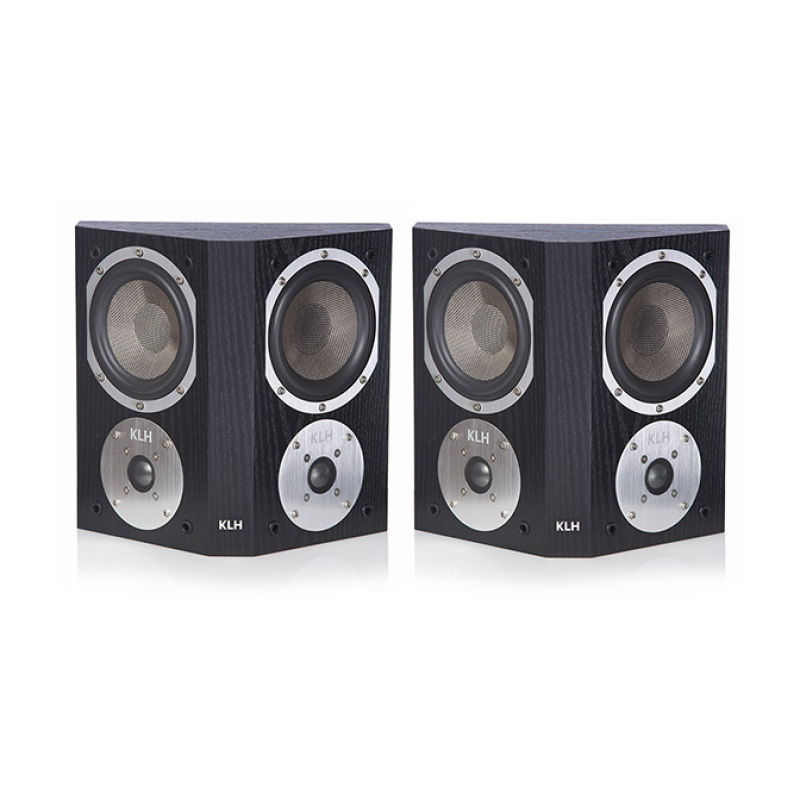 klh-f00012 KLH AUDIO - Beacon Surround Speaker Black Oak (Pair) - Image 1