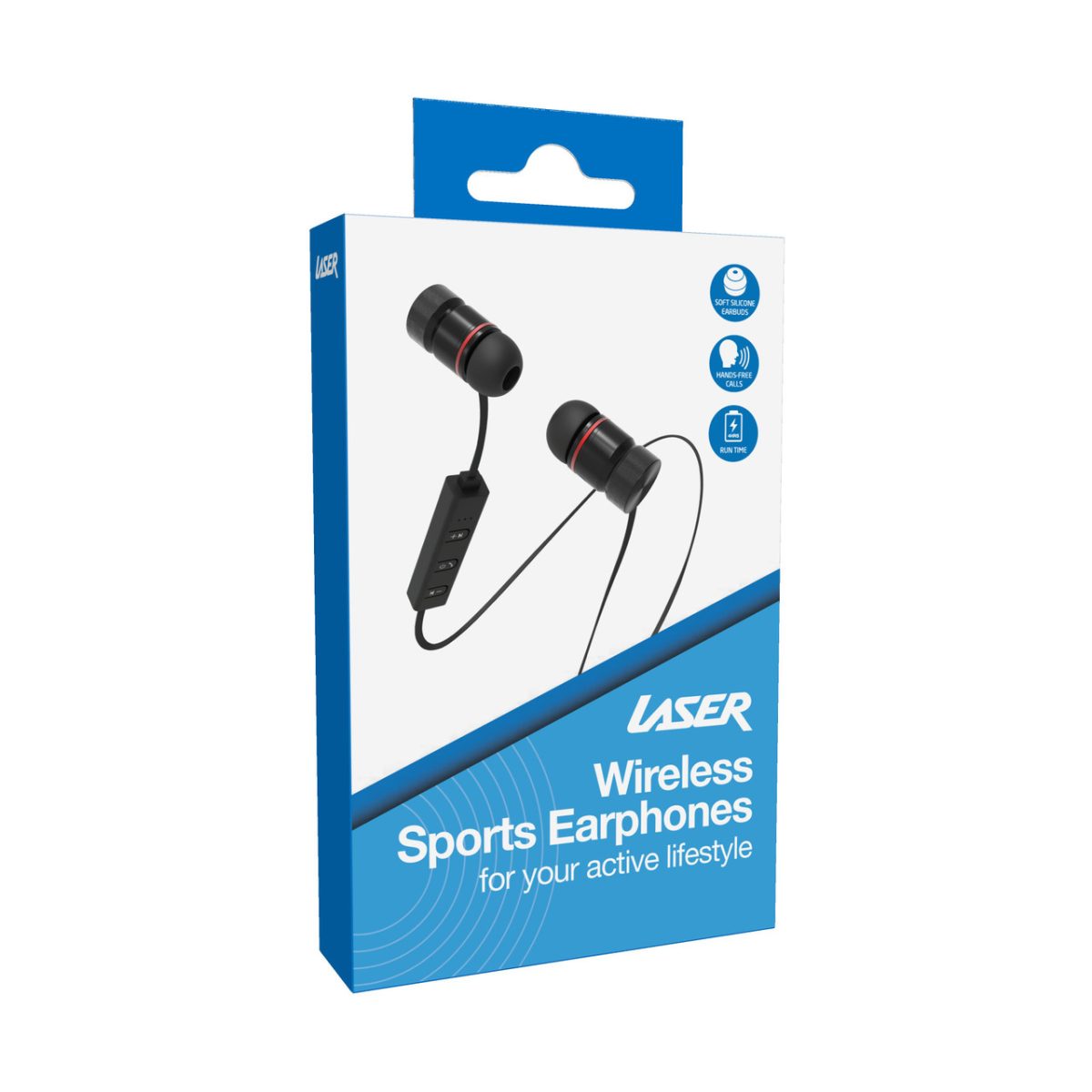 Laser Wireless Bluetooth Earphones Black - Image 3