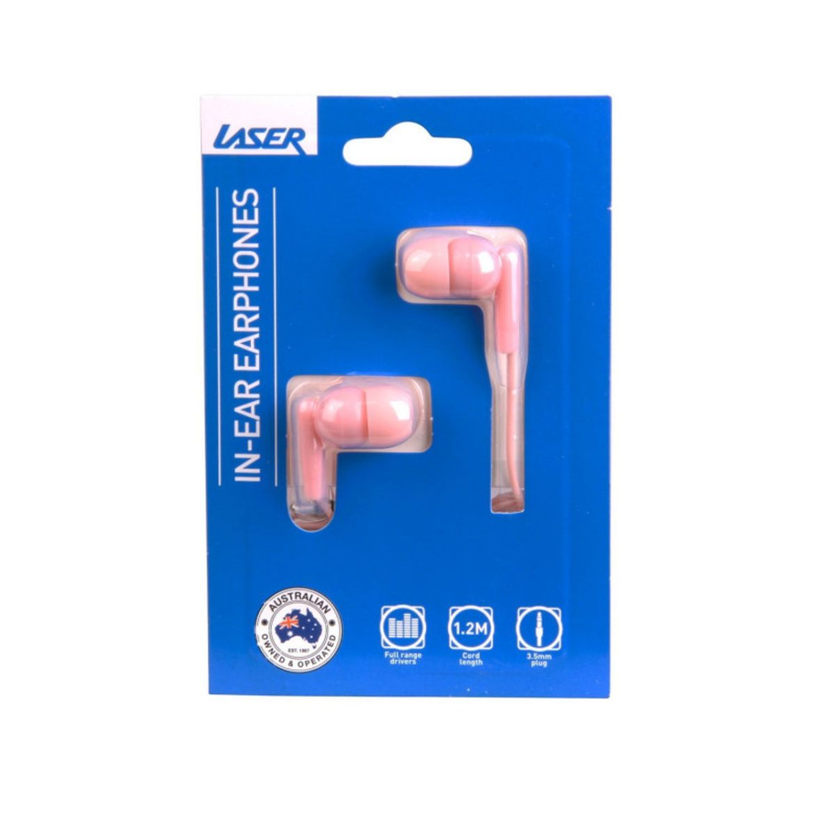 Laser Wired In-Ear Earphones Rose - Image 2