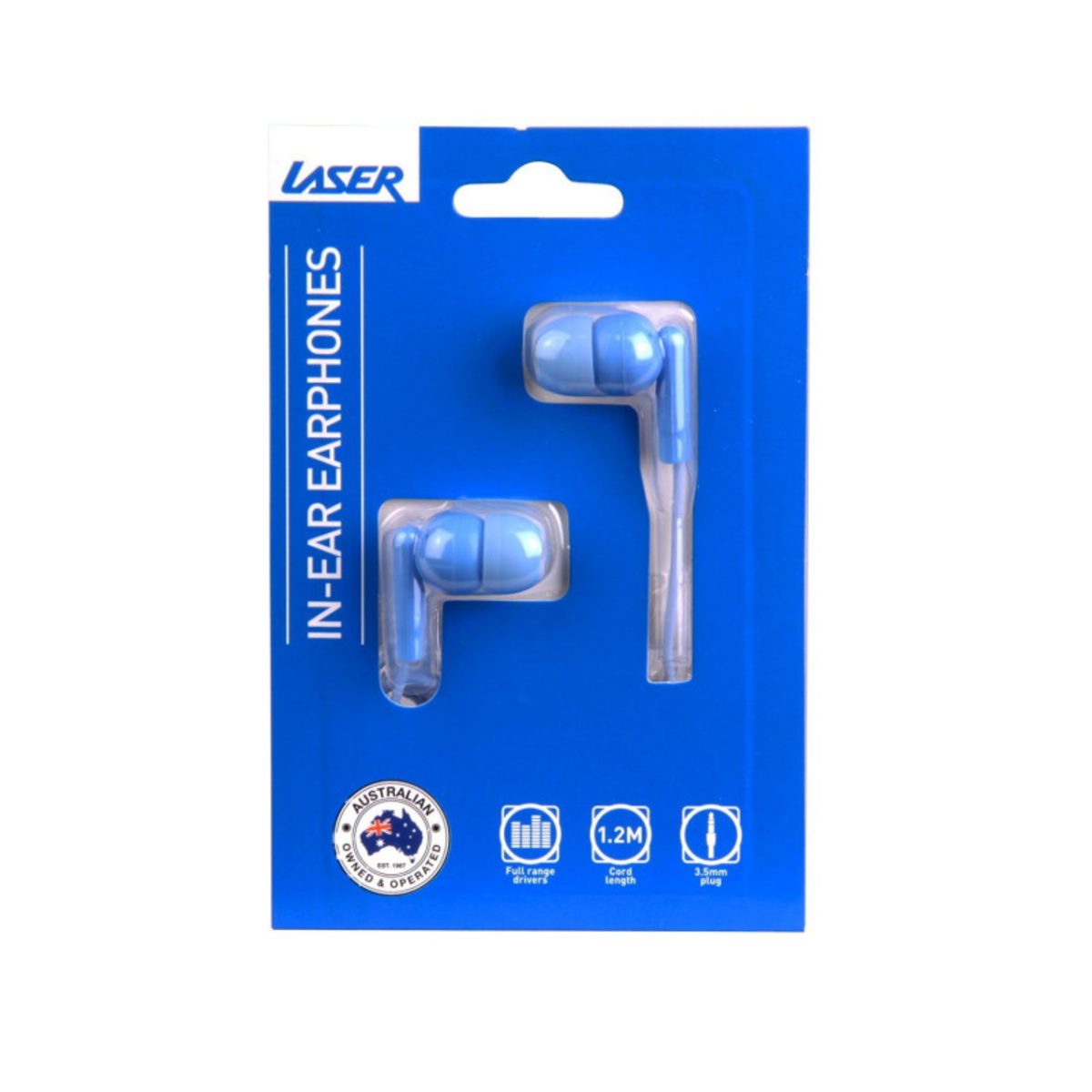 Laser Earbud Headphone in Serenity 3.5mm - Image 2