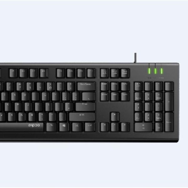 Rapoo X120pro Wired Keyboard and Mouse Combo - Black