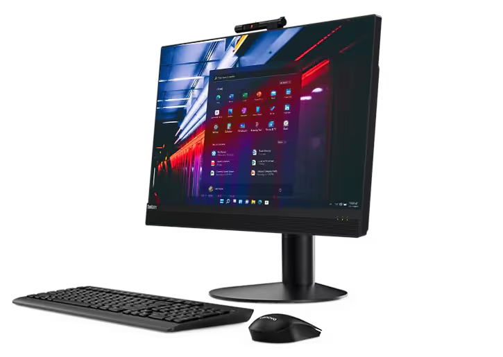 01 Lenovo ThinkCentre M920z 23.8" FHD Touch All-in-One Desktop PC - i5-8600 16GB RAM 512GB SSD Win11 Pro (Refurbished) - Image 1